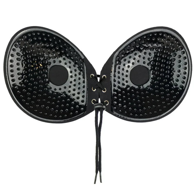 BYE-BRA - SUJETADOR ADHESIVO ENTRELAZADO NEGRO COPA A - Nuvica