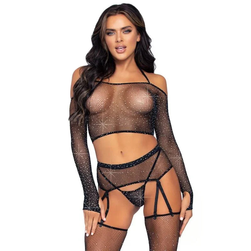 LEG AVENUE - SET CUATRO PIEZAS - Nuvica