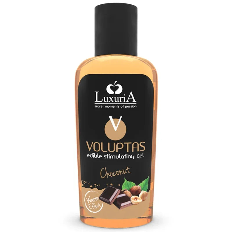 INTIMATELINE LUXURIA - VOLUPTAS GEL MASAJE COMESTIBLE EFECTO CALOR - CHOCONUT 100 ML - Nuvica