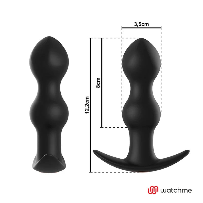 ANBIGUO - WATCHME CONTROL REMOTO PLUG VIBRADOR ANAL TIBERIO - Nuvica