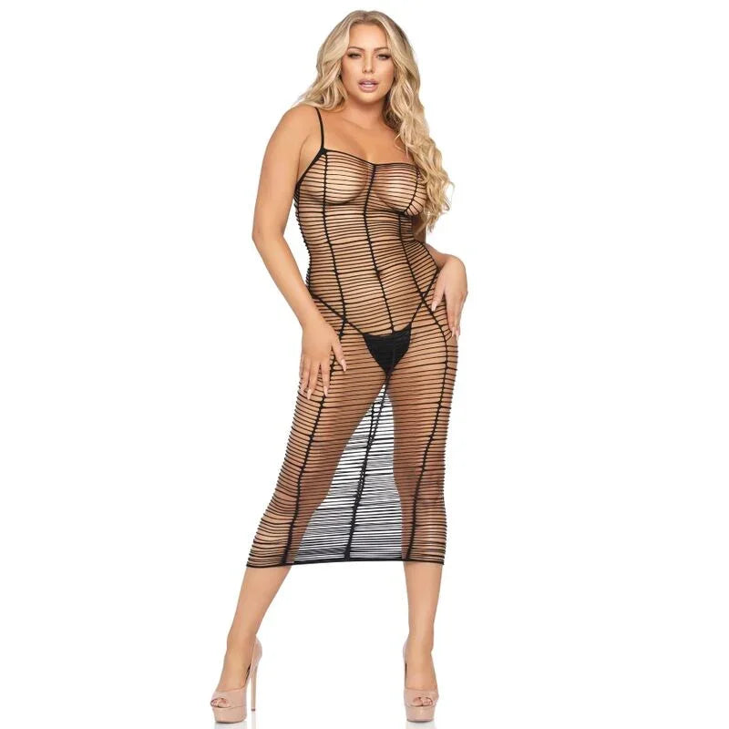 LEG AVENUE - VESTIDO LINEAS HORIZONTALES TALLA ÚNICA - Nuvica