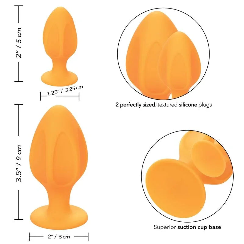 CALEXOTICS - CHEEKY PLUGS ANALES NARANJA - Nuvica