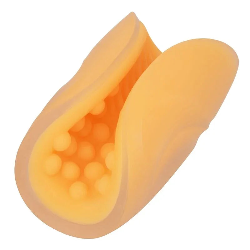 CALEXOTICS - BEADED GRIP MASTURBADOR TEXTURADO NARANJA - Nuvica