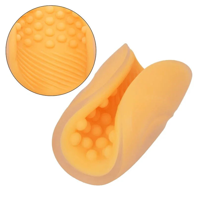 CALEXOTICS - BEADED GRIP MASTURBADOR TEXTURADO NARANJA - Nuvica