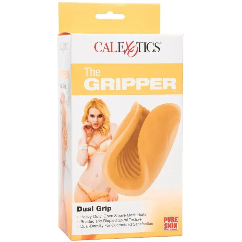 CALEXOTICS - BEADED GRIP MASTURBADOR TEXTURADO NARANJA - Nuvica