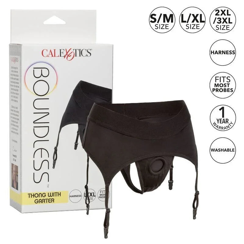 CALEXOTICS - BOUNDLESS ARNÉS TANGA CON LIGUERO S/M - Nuvica