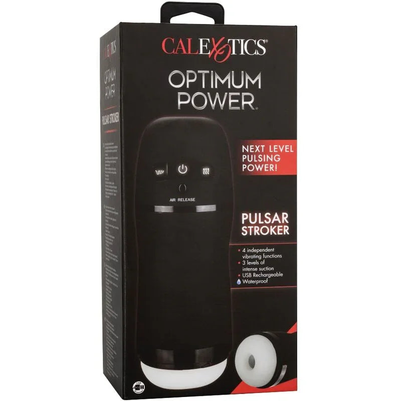 CALEXOTICS - OPTIMUM POWER MASTURBADOR CON VIBRACIÓN Y ONDAS ESTIMULADORAS - Nuvica