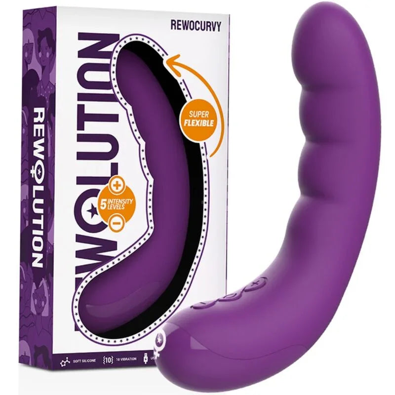 REWOLUTION - REWOCURVY VIBRADOR FLEXIBLE RECARGABLE - Nuvica