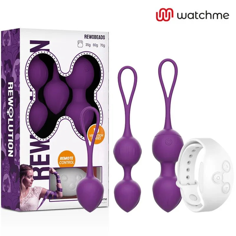 REWOLUTION - REWOBEADS BOLAS VIBRADORAS CONTROL REMOTO CON TECNOLOGIA WATCHME - Nuvica