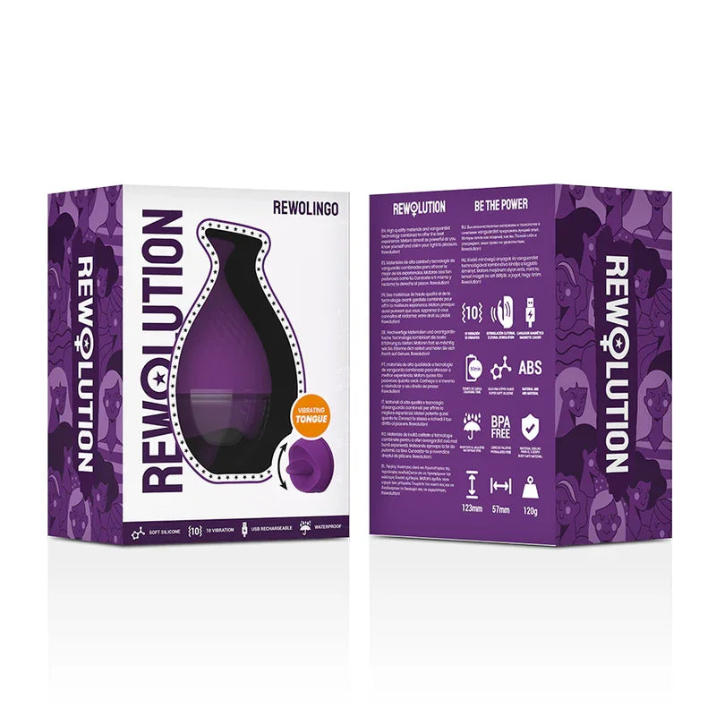 REWOLUTION - REWOLINGO VIBRADOR CON LENGUA - Nuvica
