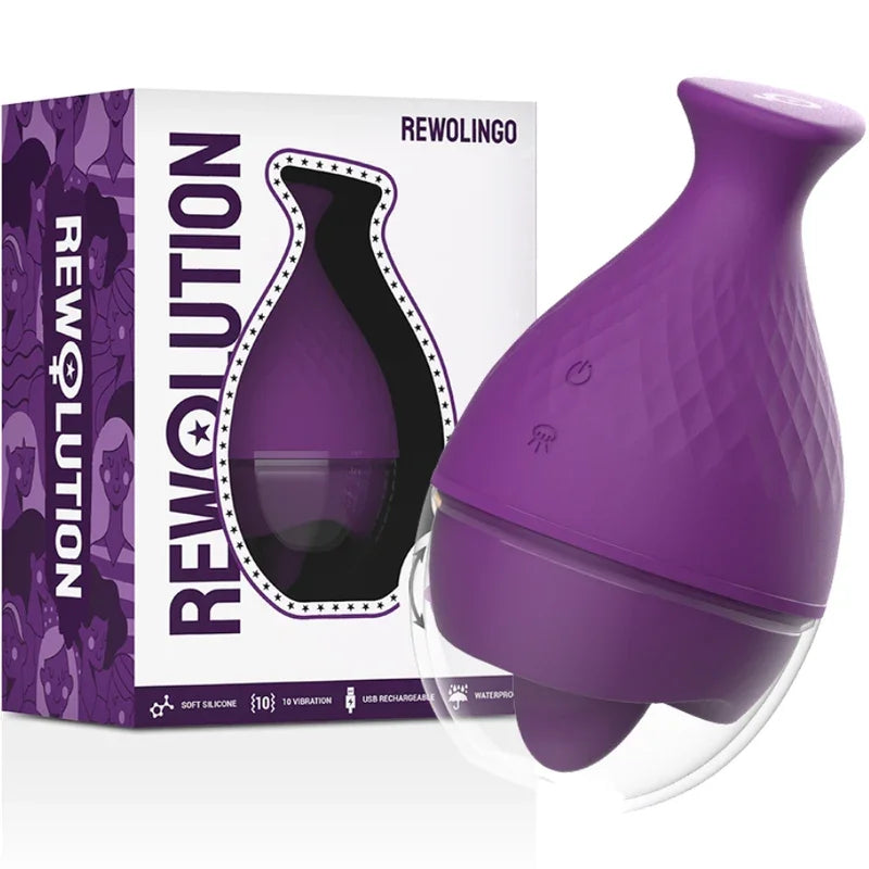 REWOLUTION - REWOLINGO VIBRADOR CON LENGUA - Nuvica
