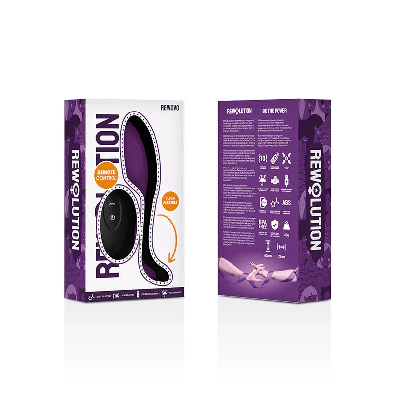 REWOLUTION - REWOVO HUEVO VIBRADOR CONTROL REMOTO - Nuvica