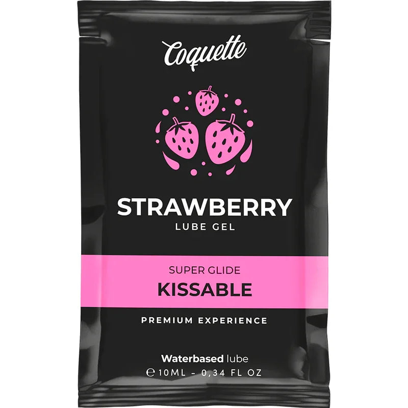 COQUETTE CHIC DESIRE - POCKET LUBRICANTE KISSABLE BASE AGUA FRESA 10 ML - Nuvica