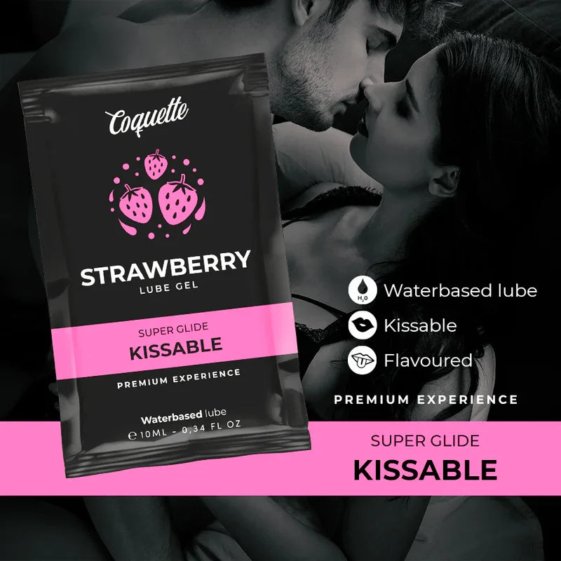 COQUETTE CHIC DESIRE - POCKET LUBRICANTE KISSABLE BASE AGUA FRESA 10 ML - Nuvica