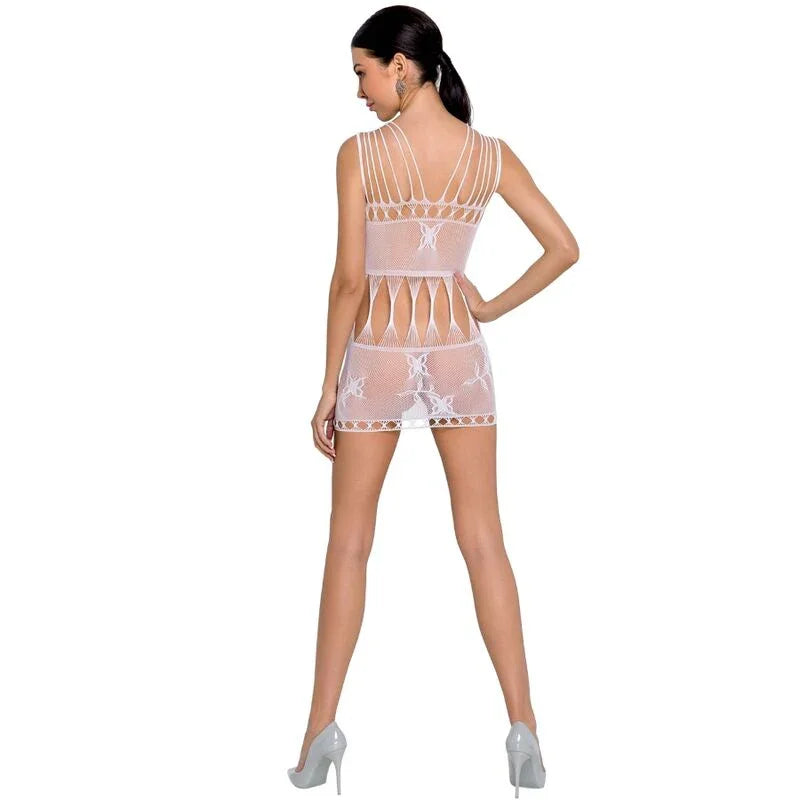 PASSION - WOMAN BS090 BODYSTOCKING BLANCO TALLA ÚNICA - Nuvica