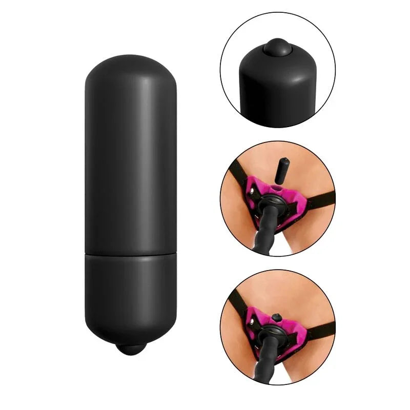 FETISH FANTASY SERIES - SET DE ARNÉS VIBRADOR LILA - Nuvica
