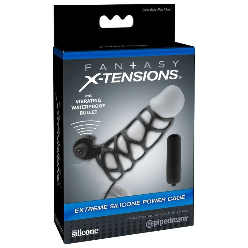 FANTASY X- TENSIONS - FUNDA PARA EL PENE DE SILICONA CON VIBRADOR - Nuvica