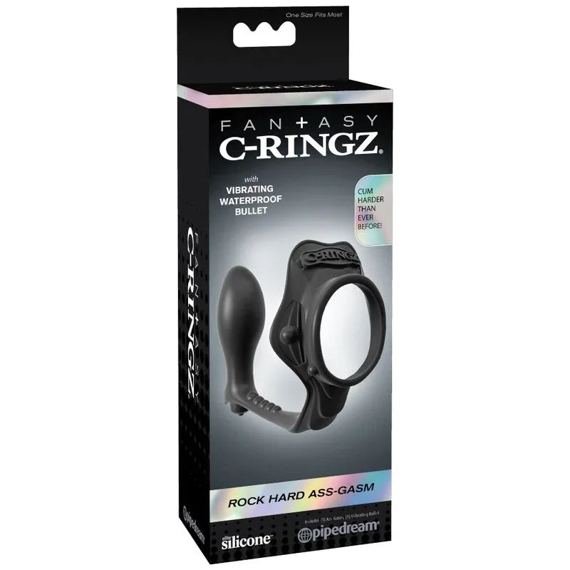 FANTASY C-RINGZ - ROCK HARD ANILLO POTENCIADOR CON PLUG ANAL - Nuvica