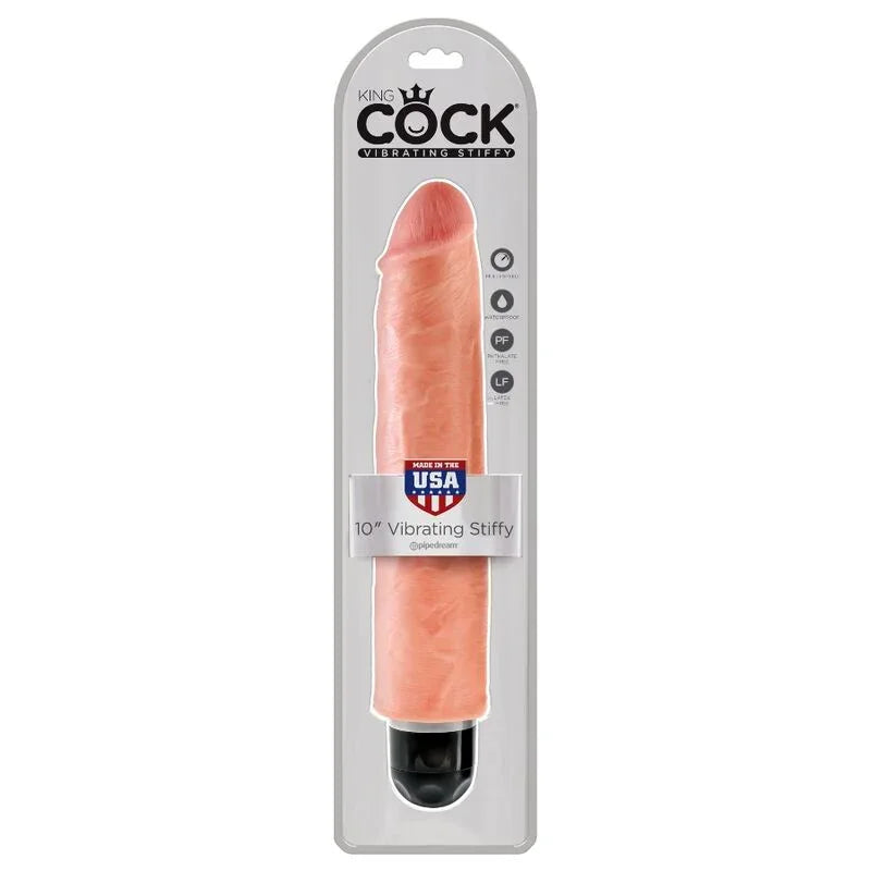 KING COCK - VIBRADOR REALÍSTICO STIFFY 25.4 CM NATURAL - Nuvica