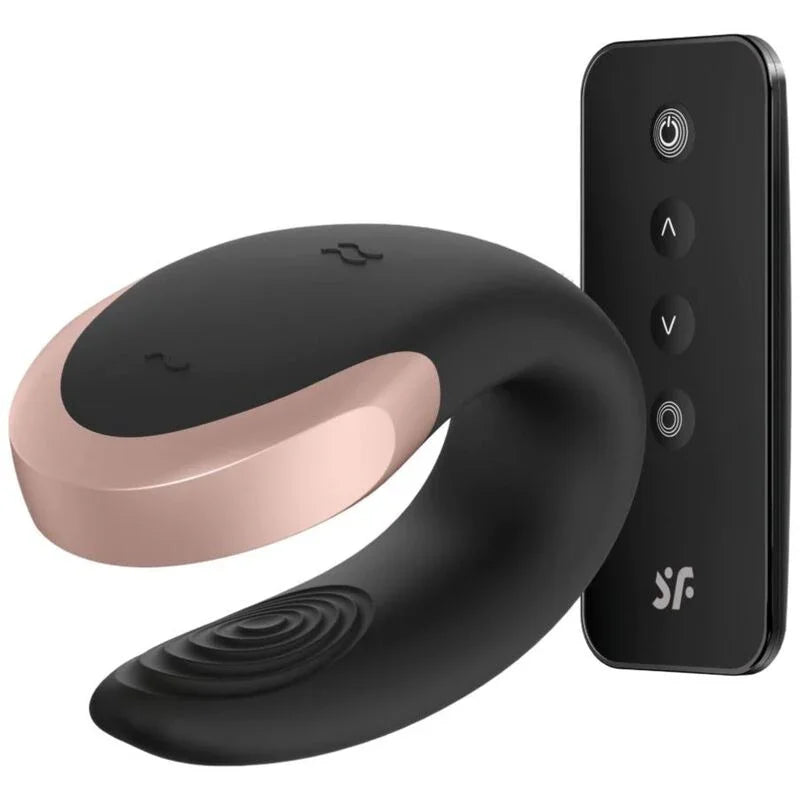 SATISFYER - APP DOUBLE LOVE VIBRADOR PAREJAS LUXURY NEGRO - Nuvica