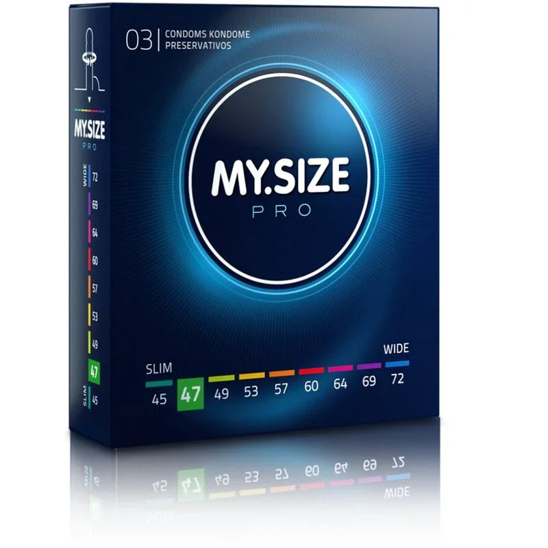 MY SIZE - PRO PRESERVATIVOS 47 MM 3 UNIDADES - Nuvica