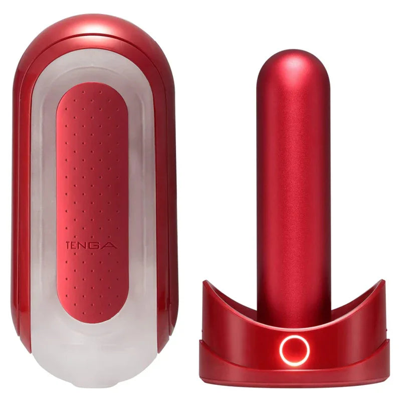 TENGA - FLIP 0 ZERO ROJO CON CALENTADOR - Nuvica
