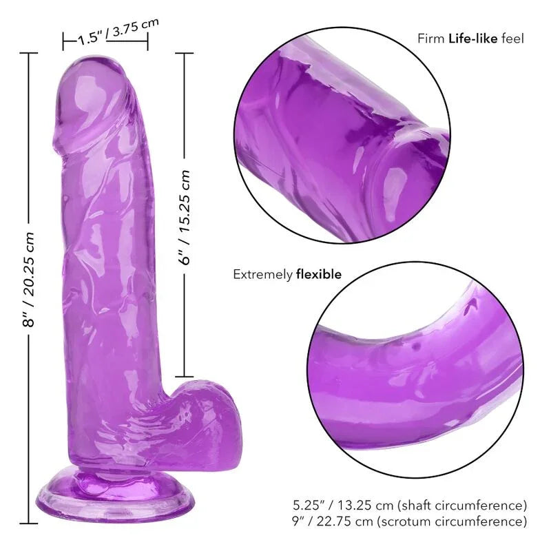 CALEXOTICS - SIZE QUEEN DILDO LILA 15.3 CM - Nuvica