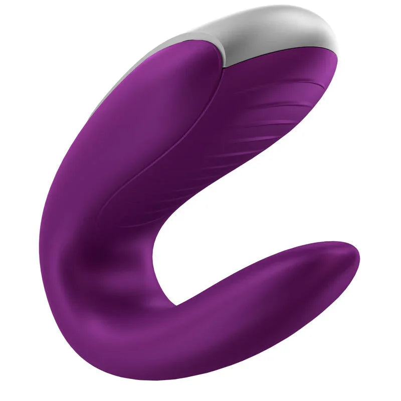 SATISFYER - DOUBLE FUN PARTNER VIBRADOR LILA - Nuvica