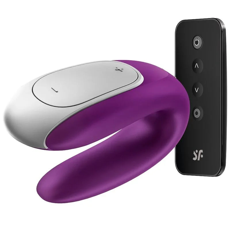 SATISFYER - DOUBLE FUN PARTNER VIBRADOR LILA - Nuvica