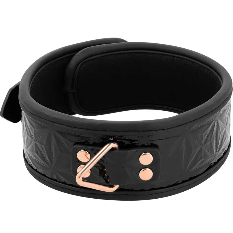 BEGME - BLACK EDITION COLLAR CUERO VEGANO CON FORRO DE NEOPRENO - Nuvica