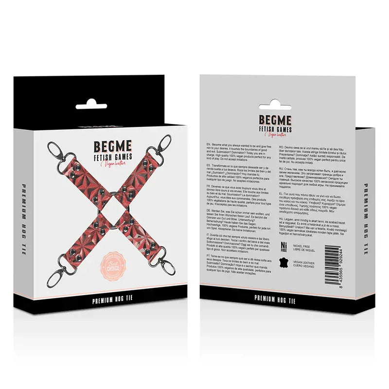 BEGME - RED EDITION HOG TIE CUERO VEGANO - Nuvica