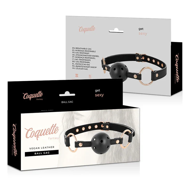 COQUETTE CHIC DESIRE - FANTASY MORDAZA TRANSPIRABLE CUERO VEGANO - Nuvica