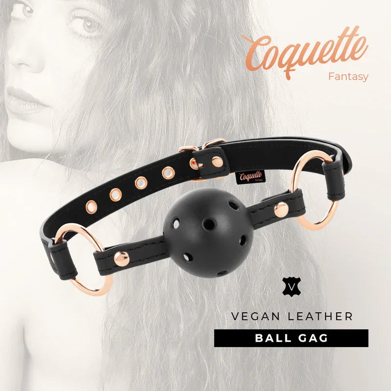COQUETTE CHIC DESIRE - FANTASY MORDAZA TRANSPIRABLE CUERO VEGANO - Nuvica