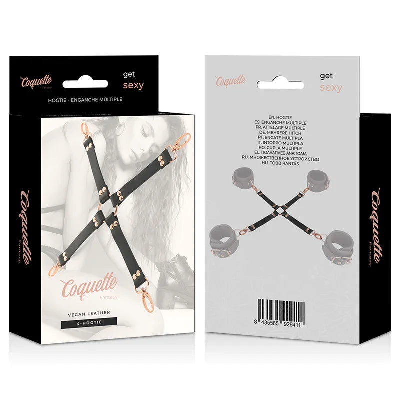 COQUETTE CHIC DESIRE - FANTASY HOG TIE CUERO VEGANO - Nuvica