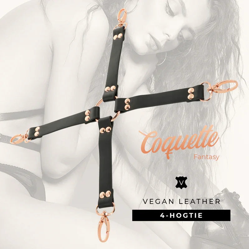 COQUETTE CHIC DESIRE - FANTASY HOG TIE CUERO VEGANO - Nuvica