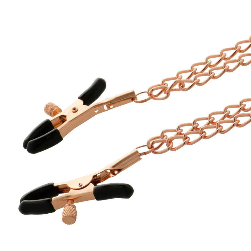 COQUETTE CHIC DESIRE - FANTASY PINZAS METALICAS PEZONES CON CADENA - Nuvica