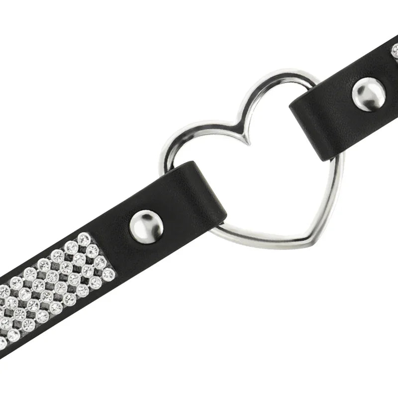 COQUETTE CHIC DESIRE - CHOKER CUERO VEGANO CORAZON - Nuvica