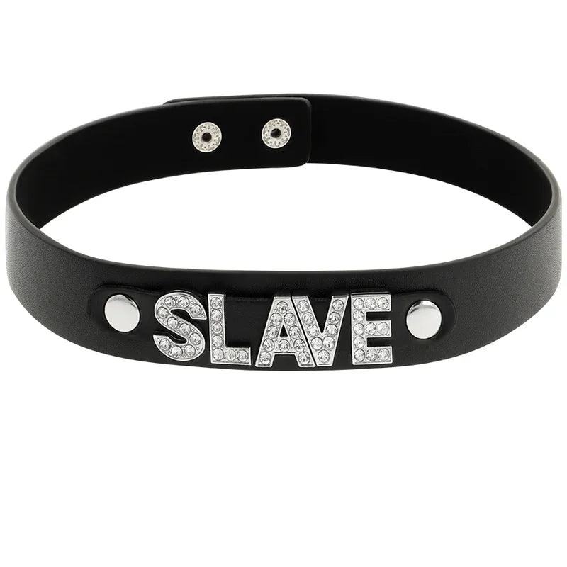COQUETTE CHIC DESIRE - CHOKER CUERO VEGANO SLAVE - Nuvica