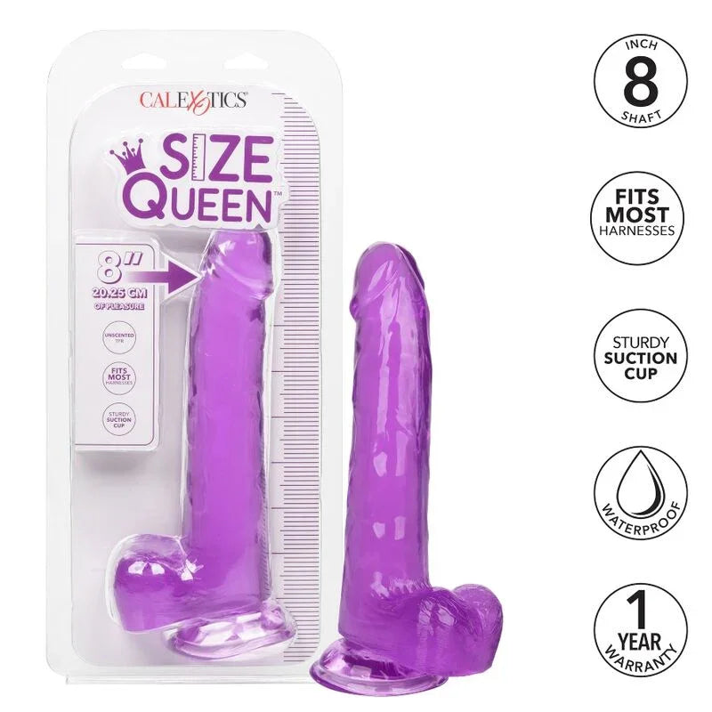 CALEXOTICS - SIZE QUEEN DILDO LILA 20.3 CM - Nuvica