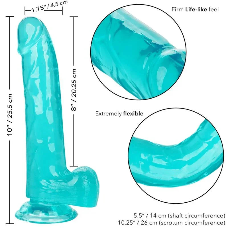 CALEXOTICS - SIZE QUEEN DILDO AZUL 20.3 CM - Nuvica