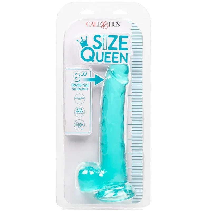 CALEXOTICS - SIZE QUEEN DILDO AZUL 20.3 CM - Nuvica