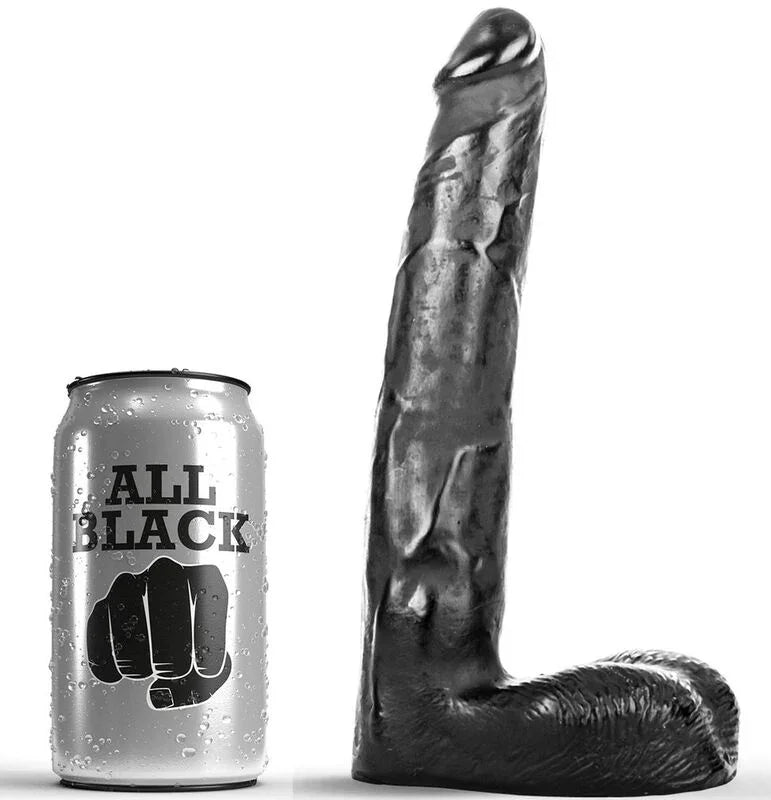 ALL BLACK - DILDO REALÍSTICO 21 CM - Nuvica