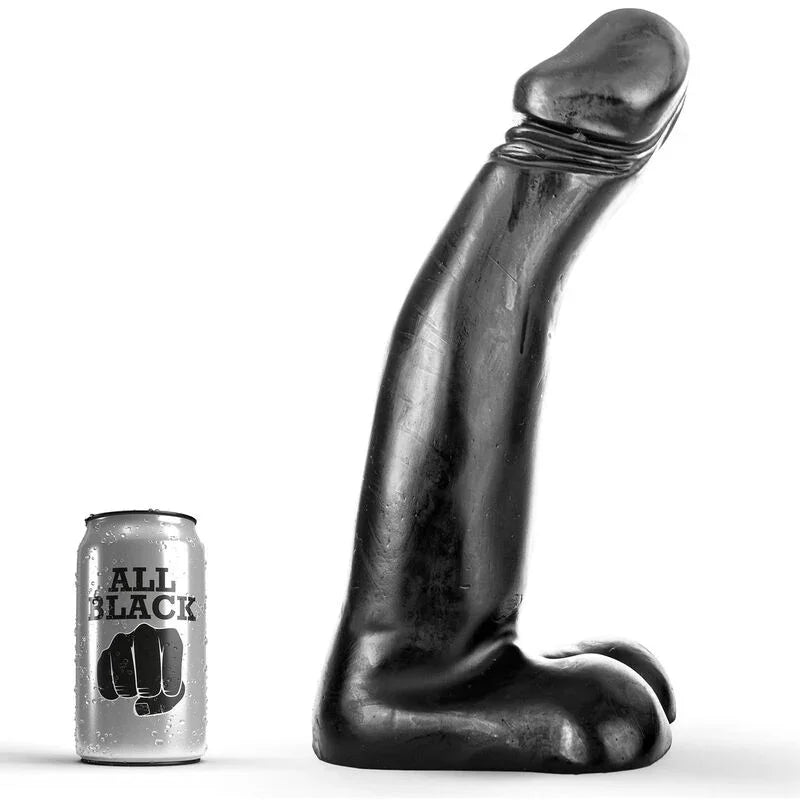 ALL BLACK - DILDO REALISTA NEGRO FISTING 29 CM - Nuvica