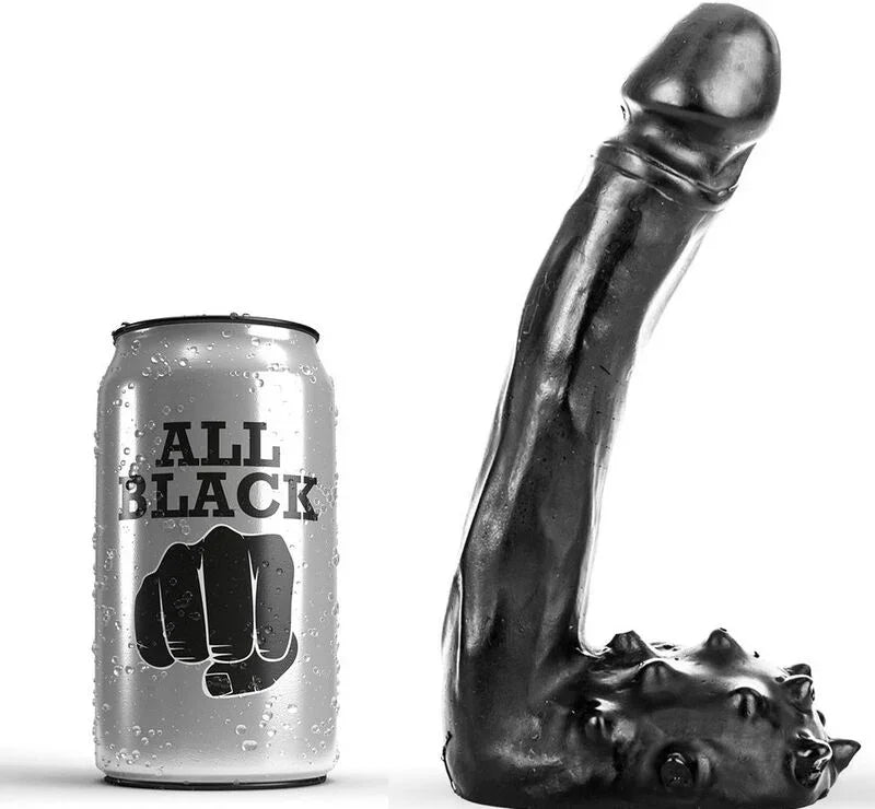 ALL BLACK - DILDO REALÍSTICO 19 CM - Nuvica