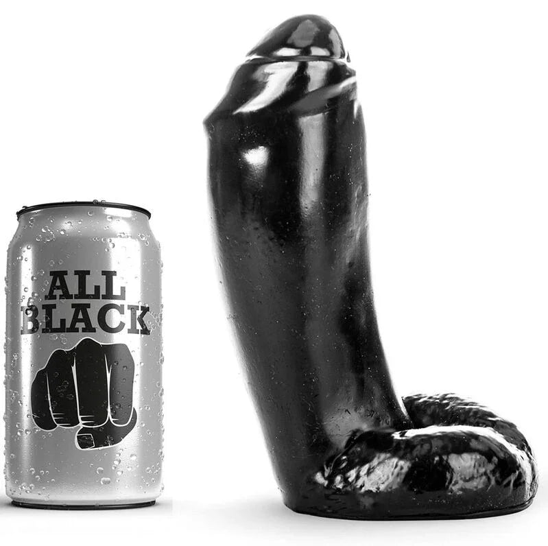ALL BLACK - DILDO REALÍSTICO 18 CM - Nuvica
