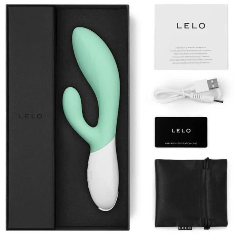 LELO - INA 3 VERDE VIBRADOR RABBIT LUJO VERDE AGUA - Nuvica