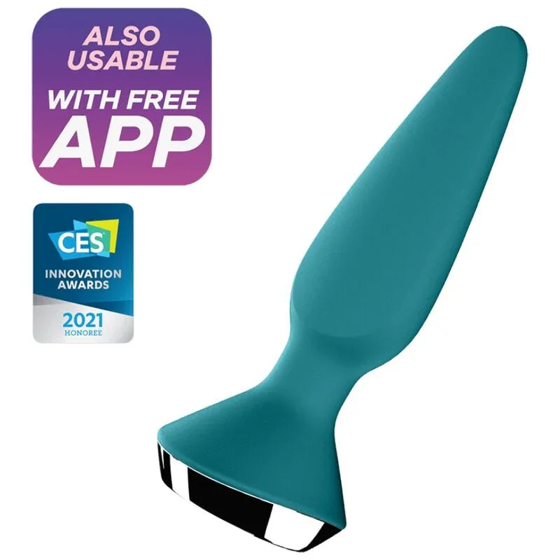 SATISFYER - PLUG ILICIOUS 1 PLUG VIBRADOR VERDE - Nuvica