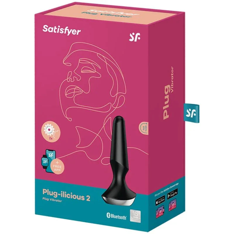 SATISFYER - PLUG ILICIOUS 2 PLUG VIBRADOR NEGRO - Nuvica
