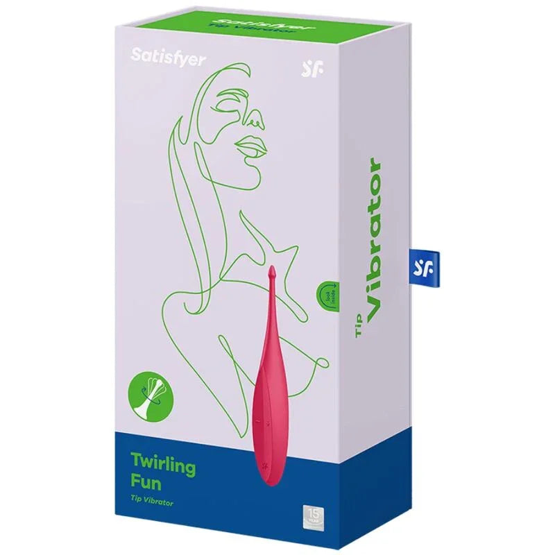 SATISFYER - TWIRLING FUN ESTIMULADOR CLITORIS ROJO - Nuvica