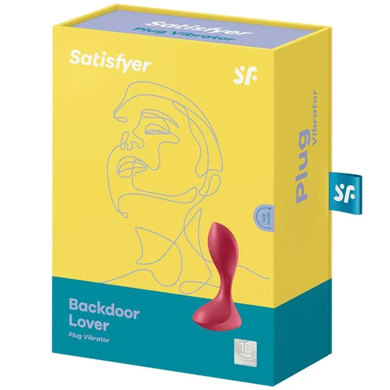 SATISFYER - BACKDOOR LOVER PLUG ANAL VIBRADOR ROJO - Nuvica